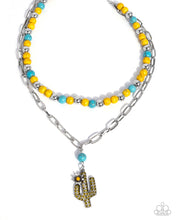Load image into Gallery viewer, Cactus Cascade ~ Yellow ~ Necklace
