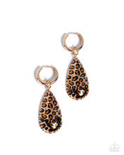 Load image into Gallery viewer, Caged Cheetah ~ Gold ~ Earring
