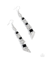 Load image into Gallery viewer, Cascading Cred ~ Black ~ Earring
