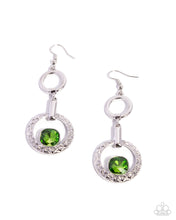 Load image into Gallery viewer, Center Cascade ~ Green ~ Earring
