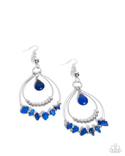 Load image into Gallery viewer, Chiseled Cascade ~ Blue ~ Earring
