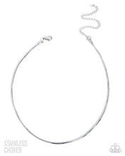 Load image into Gallery viewer, Coiled Celebration ~ Silver Stainless Steel Necklace ~ Paparazzi 
