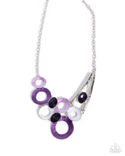 Load image into Gallery viewer, Compelling Circles ~ Purple ~ Necklace
