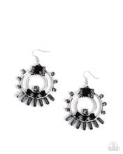 Load image into Gallery viewer, Concentric Conversation ~ Black ~ Earring
