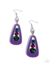 Load image into Gallery viewer, Crafted Collision ~ Purple ~ Earring
