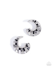 Load image into Gallery viewer, Crimped Color ~ Black ~ Earring
