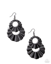 Load image into Gallery viewer, Crimped Consistency ~ Black ~ Earring
