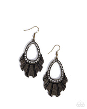 Load image into Gallery viewer, Crimped Coworker ~ Brass ~ Earring
