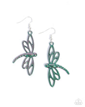 Load image into Gallery viewer, Dapper Dragonfly ~ Green ~ Earring
