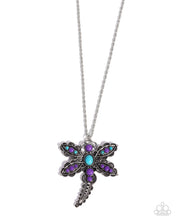 Load image into Gallery viewer, Dauntless Dragonfly ~ Purple ~ Necklace
