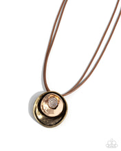 Load image into Gallery viewer, Duchess Disc - Brass - Necklace
