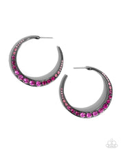 Load image into Gallery viewer, Embedded Edge - Pink - Earring
