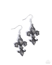 Load image into Gallery viewer, Fancy Fleur-De-Lis ~ Silver ~ Earring
