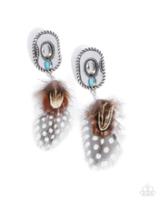 Load image into Gallery viewer, Feathered Fairy Tale ~ Brown ~ Earring
