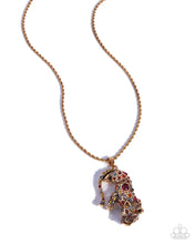 Load image into Gallery viewer, Ferocious Feline ~ Gold Necklace ~ Paparazzi 
