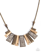 Load image into Gallery viewer, Ferocious Fringe ~ Brass ~ Necklace
