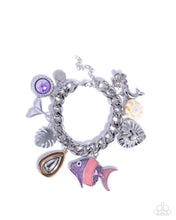 Load image into Gallery viewer, Fish Frenzy ~ Purple ~ Bracelet
