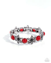 Load image into Gallery viewer, Floral Flashback ~ Red ~ Bracelet
