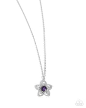 Load image into Gallery viewer, Floral Flow ~ Purple ~ Necklace
