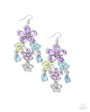 Load image into Gallery viewer, Floral Fountain ~ Purple ~ Earring
