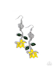 Load image into Gallery viewer, Floral Fractal ~ Yellow ~ Earring
