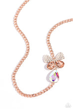 Load image into Gallery viewer, Fluttering Finesse - Rose Gold - Necklace
