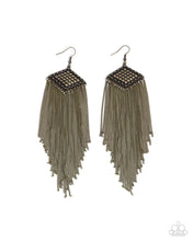 Load image into Gallery viewer, Forged Fringe ~ Brass ~ Earring
