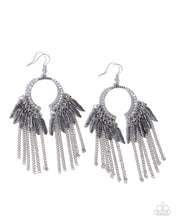 Load image into Gallery viewer, Free-Spirited Fringe ~ Silver ~ Earring
