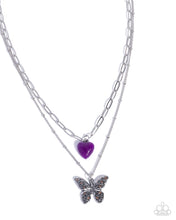 Load image into Gallery viewer, Freeing Fairy Tale ~ Purple ~ Necklace
