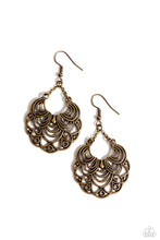 Load image into Gallery viewer, Frilly Finesse ~ Brass ~ Earring

