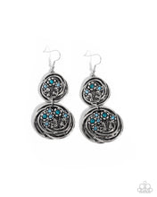 Load image into Gallery viewer, Garden Pavement ~ Blue ~ Earring
