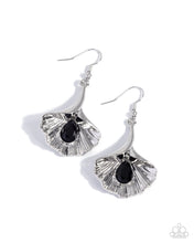 Load image into Gallery viewer, Ginkgo Glitz ~ Black ~ Earring
