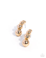 Load image into Gallery viewer, Graduated Grunge ~ Gold ~ Earring
