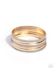 Load image into Gallery viewer, Grungy Glitter ~ Multi ~ Bangles
