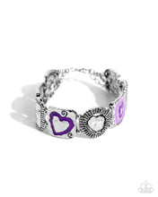 Load image into Gallery viewer, Hammered History - Purple - Bracelet
