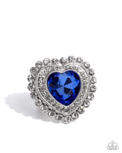 Load image into Gallery viewer, Head Over HEART ~ Blue ~ Ring
