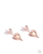 Load image into Gallery viewer, Heart Habitat ~ Rose Gold ~ Earring
