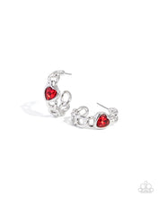 Load image into Gallery viewer, Heartfelt Helm ~ Red ~ Earring

