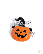Load image into Gallery viewer, Historic Halloween ~ Orange ~ Brooch
