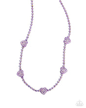 Load image into Gallery viewer, Homecoming Hearts - Purple - Necklace
