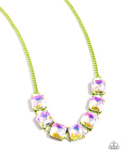 Load image into Gallery viewer, I SQUARE to Secrecy - Green - Necklace
