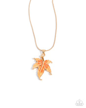 Load image into Gallery viewer, Leafy Lullaby ~ Orange ~ Necklace
