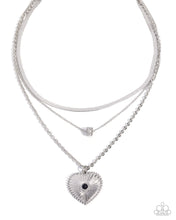 Load image into Gallery viewer, Love Letter Layers ~ Black ~ Necklace
