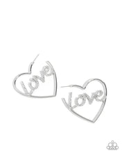 Load image into Gallery viewer, Lovely Cadence ~ White Earrings ~ Paparazzi
