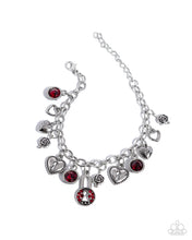 Load image into Gallery viewer, Luxurious Locks ~ Red ~ Bracelet
