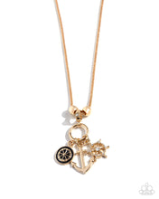 Load image into Gallery viewer, Nuanced Nautical - Gold - Paparazzi - Necklace
