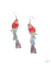 Load image into Gallery viewer, Parrot Pull ~ Orange ~ Earring
