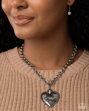 Load image into Gallery viewer, Permanent Proverb ~ Silver Heart Necklace ~ Paparazzi ~ Life of the Party January 2026

