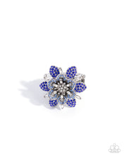 Load image into Gallery viewer, Petaled Premonition ~ Blue ~ Ring
