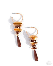 Load image into Gallery viewer, Planetary Polish ~ Brown ~ Earring
